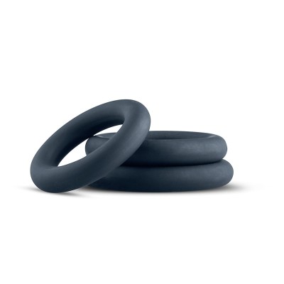 3-Piece Cock Ring Set Boners Black 3-Piece Cock Ring Set Boners Black