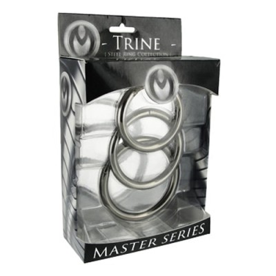 Trine Steel Ring Collection Master Series Silver Trine Steel Ring Collection Master Series Silver