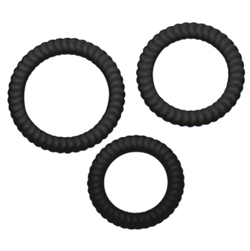  Cock Ring Set You2Toys Lust 3 pcs Black 