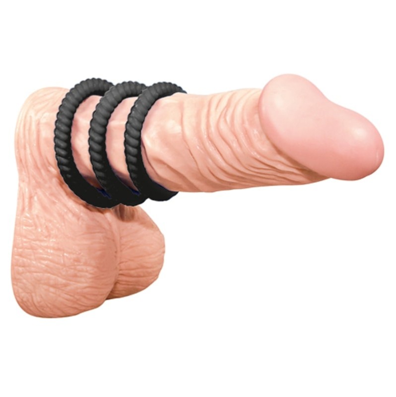  Cock Ring Set You2Toys Lust 3 pcs Black 