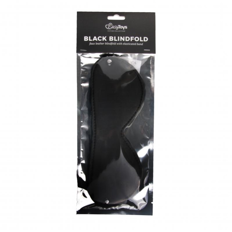 Leather Eye Mask Easytoys Black