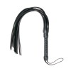 Small Leather Flogger Whip Easytoys Black