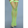 Fishnet Backseam Stockings Be Wicked Neon Green