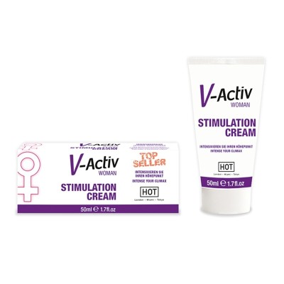 Stimulating Cream Hot V-Activ Stimulation for Wοmen 50ml