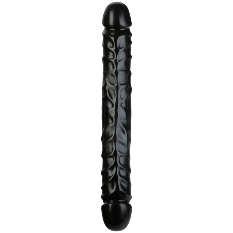 Double Dildo Doc Johnson Jr. Veined Double Header Bender 30cm Black Double Dildo Doc Johnson Jr. Veined Double Header Bender 30cm Black