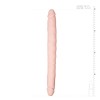 Διπλό Dildo Easytoys Double Ended Skin 40cm Μπεζ