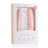 Διπλό Dildo Easytoys Double Ended Skin 40cm Μπεζ