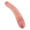 Διπλό Dildo King Cock Slim 30cm Μπεζ