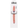 Διπλό Dildo King Cock Slim 30cm Μπεζ Διπλό Dildo King Cock Slim 30cm Μπεζ