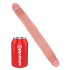 Διπλό Dildo King Cock Slim 30cm Μπεζ Διπλό Dildo King Cock Slim 30cm Μπεζ