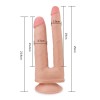 Διπλό Dildo Lovetoy Skinlike Soft Dong 25cm Μπεζ