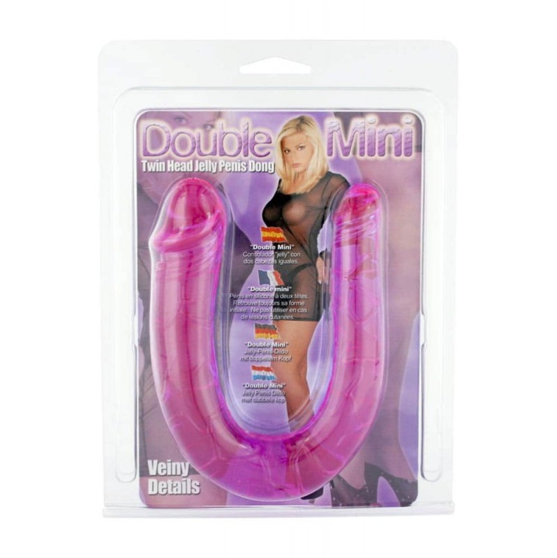 Double Dildo Seven Creations Mini Dong 30cm Clear Lavender