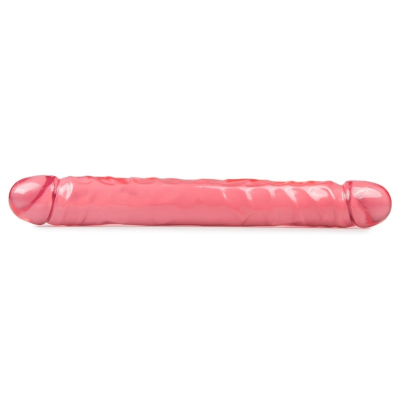 Double Jelly Dildo Crystal Jellies Double Dong 30cm Pink