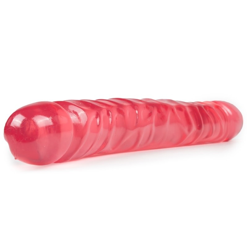 Double Jelly Dildo Crystal Jellies Double Dong 30cm Pink