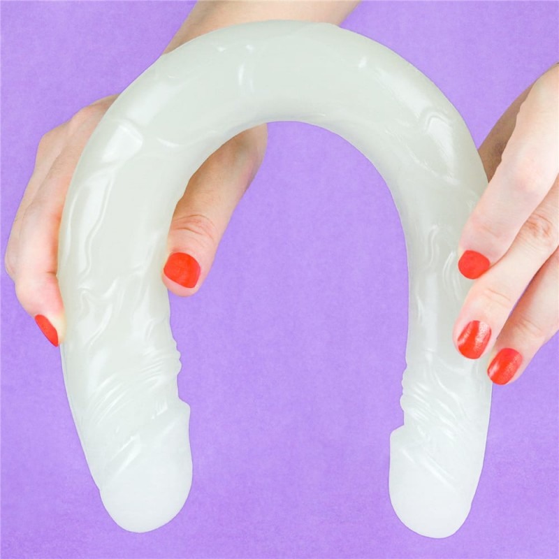 Double Jelly Dildo Lovetoy Lumino Play 37cm Clear Double Jelly Dildo Lovetoy Lumino Play 37cm Clear