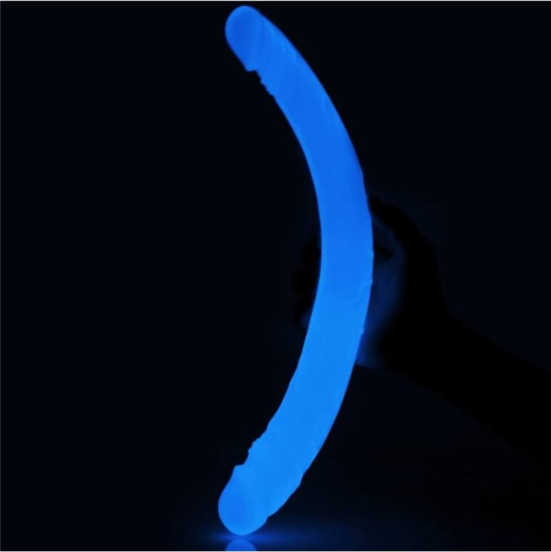 Double Jelly Dildo Lovetoy Lumino Play 37cm Clear
