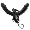 Double Vibrating Strap-On Fetish Fantasy Series Double Delight 15cm Black