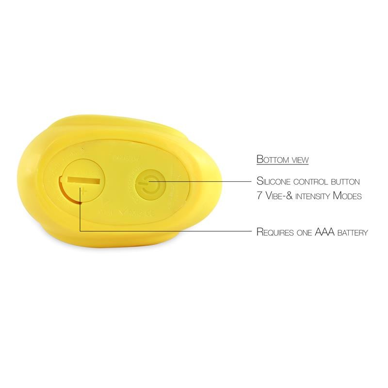 Vibrator Big Teaze Toys I Rub My Duckie Yellow Vibrator Big Teaze Toys I Rub My Duckie Yellow