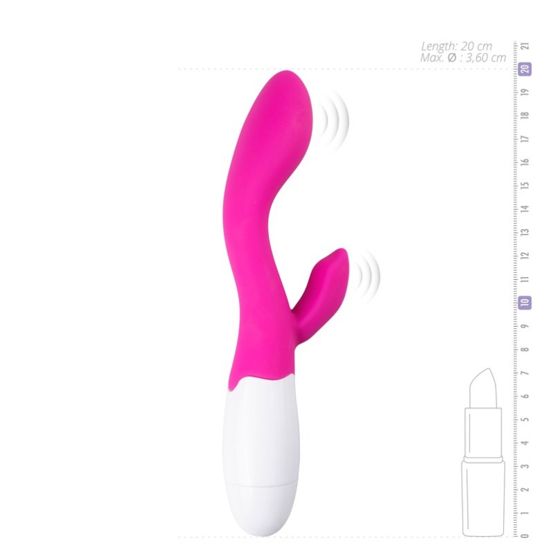 Δονητής Rabbit Easytoys Lily Φούξια