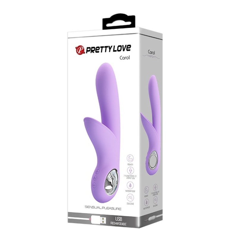 Rabbit Vibrator Pretty Love Carol 1 Purple