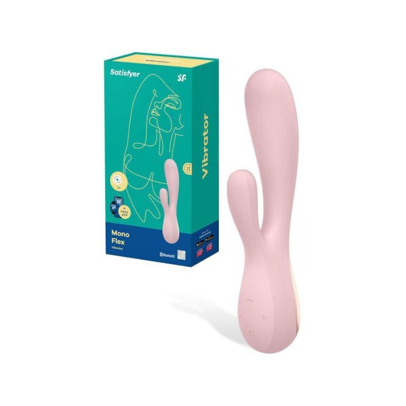 Rabbit Vibrator Satisfyer Mono Flex Pink Rabbit Vibrator Satisfyer Mono Flex Pink