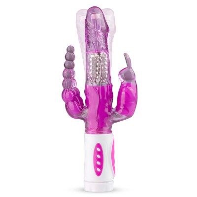 Rabbit Triple Vibrator Easytoys Raving Rabbit Purple Rabbit Triple Vibrator Easytoys Raving Rabbit Purple