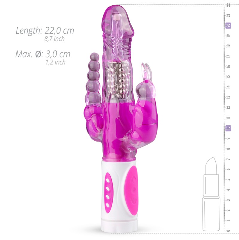 Rabbit Triple Vibrator Easytoys Raving Rabbit Purple