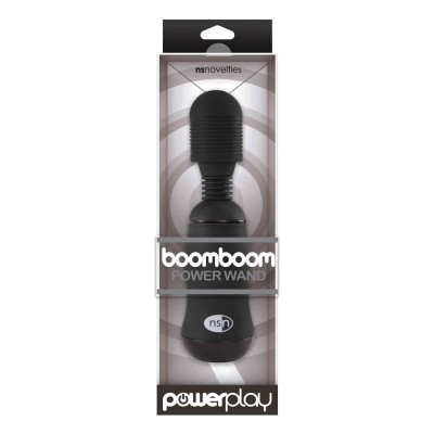 Wand Vibrator Nsnovelties PowerPlay BoomBoom Black Wand Vibrator Nsnovelties PowerPlay BoomBoom Black