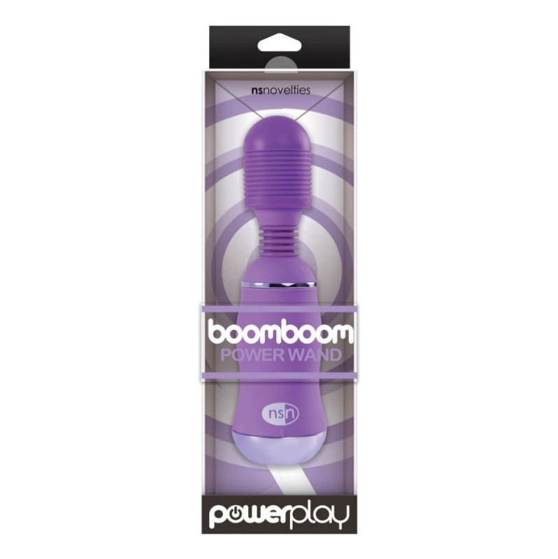 Wand Vibrator Nsnovelties PowerPlay BoomBoom Purple