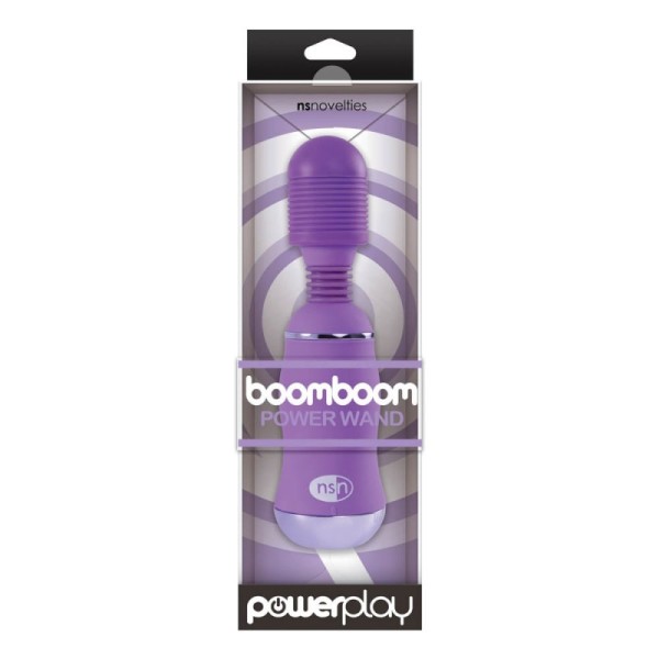 Wand Vibrator Nsnovelties PowerPlay BoomBoom Purple Wand Vibrator Nsnovelties PowerPlay BoomBoom Purple