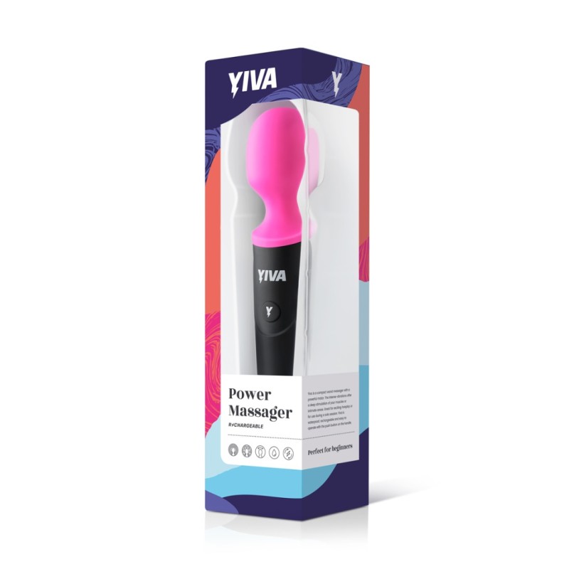 Wand Vibrator Yiva Power Massager Pink Wand Vibrator Yiva Power Massager Pink