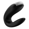 Couples Vibrator Satisfyer Double Fun Black Couples Vibrator Satisfyer Double Fun Black