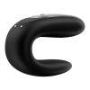 Couples Vibrator Satisfyer Double Fun Black Couples Vibrator Satisfyer Double Fun Black