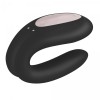 Couples Vibrator Satisfyer Double Joy Black Couples Vibrator Satisfyer Double Joy Black