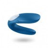 Couples Vibrator Satisfyer Double Whale Blue Couples Vibrator Satisfyer Double Whale Blue