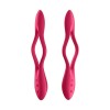 Couples Vibrator Satisfyer Elastic Joy Red