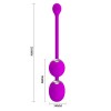 Vibrating Vaginal Balls Pretty Love Willie Purple