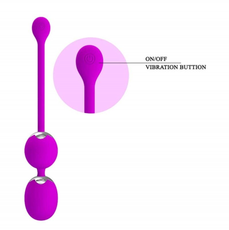 Vibrating Vaginal Balls Pretty Love Willie Purple