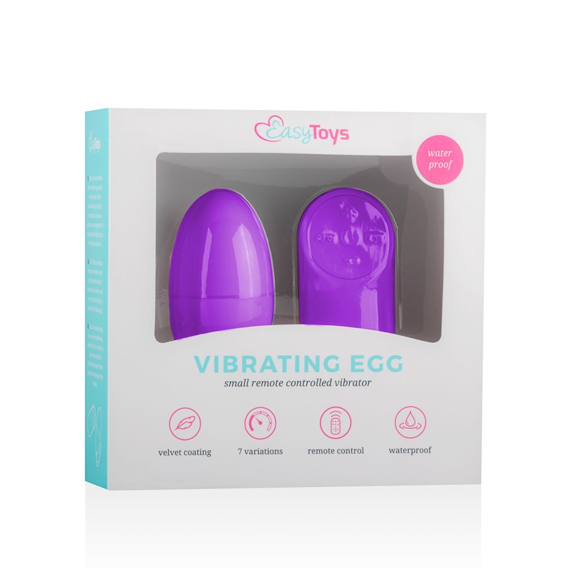 Remote Control Vibrating Egg Easytoys Purple Remote Control Vibrating Egg Easytoys Purple