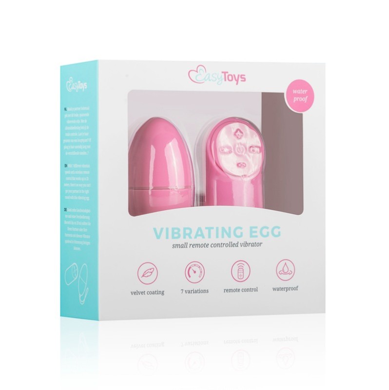 Remote Control Vibrating Egg Easytoys Pink