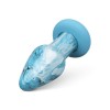 Glass Butt Plug Gildo Ocean Curl Blue Glass Butt Plug Gildo Ocean Curl Blue