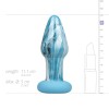 Glass Butt Plug Gildo Ocean Curl Blue Glass Butt Plug Gildo Ocean Curl Blue