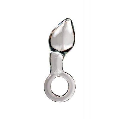 Glass Butt Plug Icicles No. 14 Clear