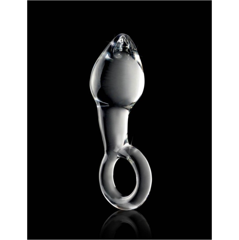 Glass Butt Plug Icicles No. 14 Clear Glass Butt Plug Icicles No. 14 Clear