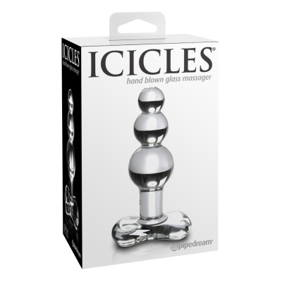 Glass Butt Plug Icicles No. 47 Clear