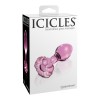 Glass Butt Plug Icicles No. 48 Pink