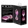 Glass Butt Plug Icicles No. 48 Pink Glass Butt Plug Icicles No. 48 Pink
