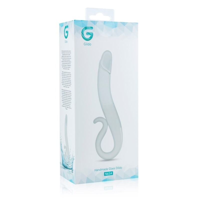 Γυάλινο Dildo Gildo No. 14 18cm Διαφανές