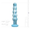 Glass Dildo Gildo Ocean Flow 17cm Blue