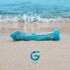 Γυάλινο Dildo Gildo Ocean Ripple 17.4cm Μπλε